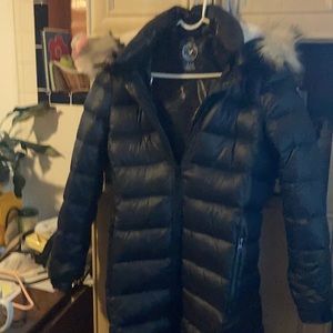 Jacket with faux fur